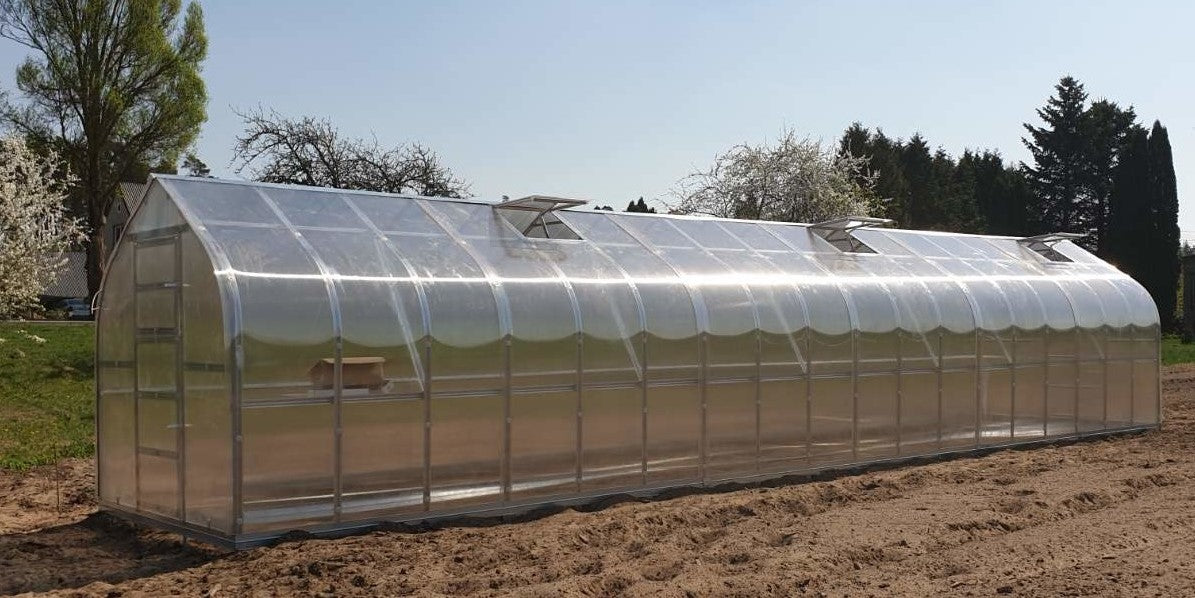 Polycarbonate Greenhouse "RAINDROP" Arches 66cm apart