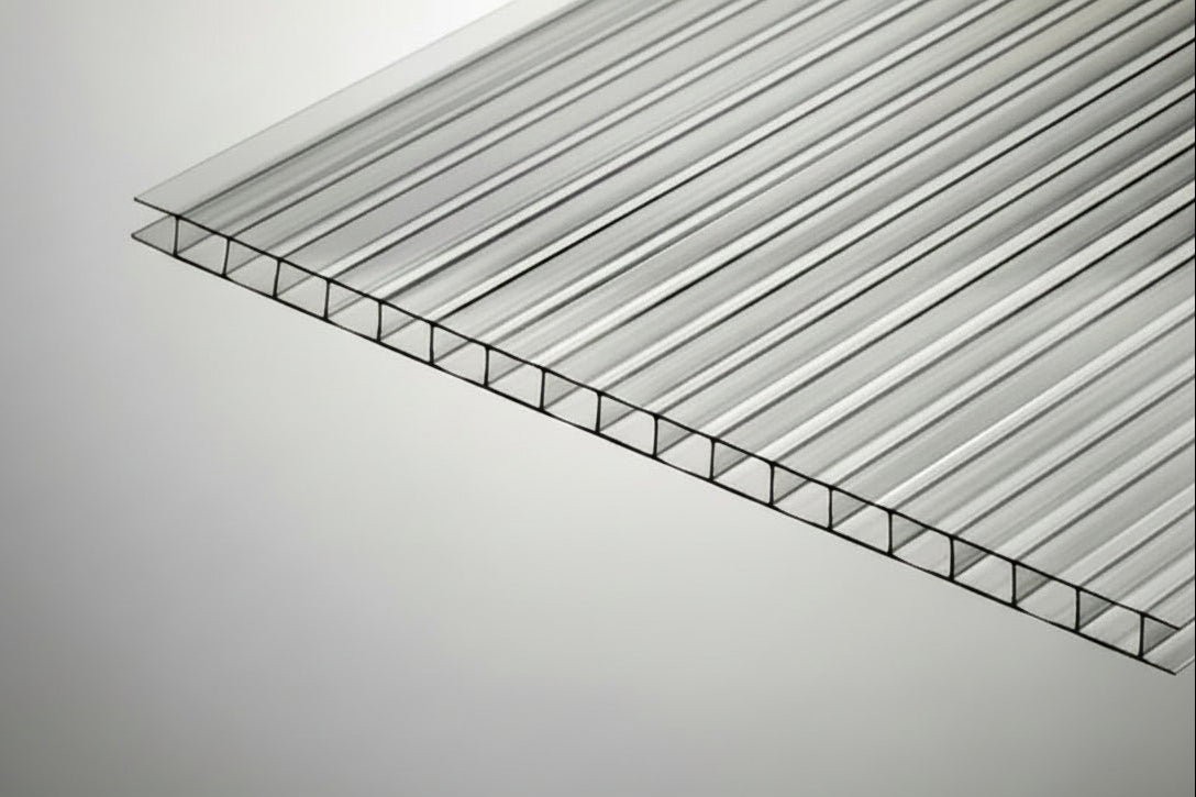 Clear 6mm twin wall Polycarbonate sheet