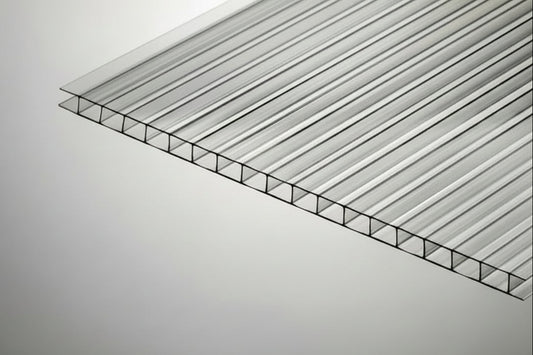 Clear 6mm twin wall Polycarbonate sheet
