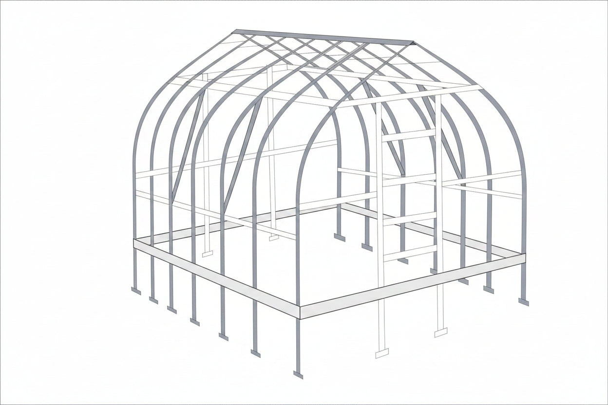 RAINDROP Polycarbonate Greenhouse