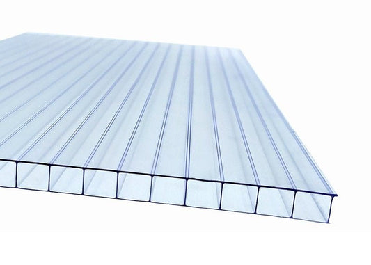 Clear 4mm twin wall polycarbonate sheet for greenhouse glazing
