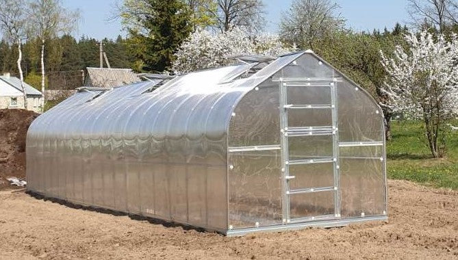 Polycarbonate Greenhouse "RAINDROP" Arches 66cm apart