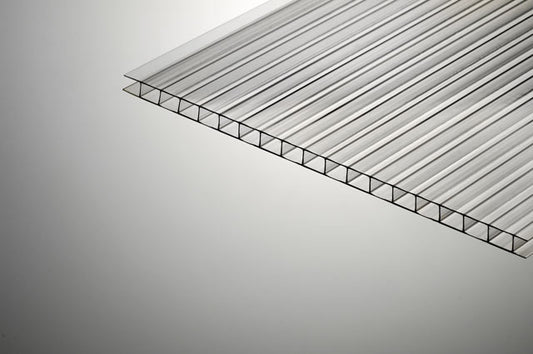 Clear 6mm twin wall Polycarbonate sheet