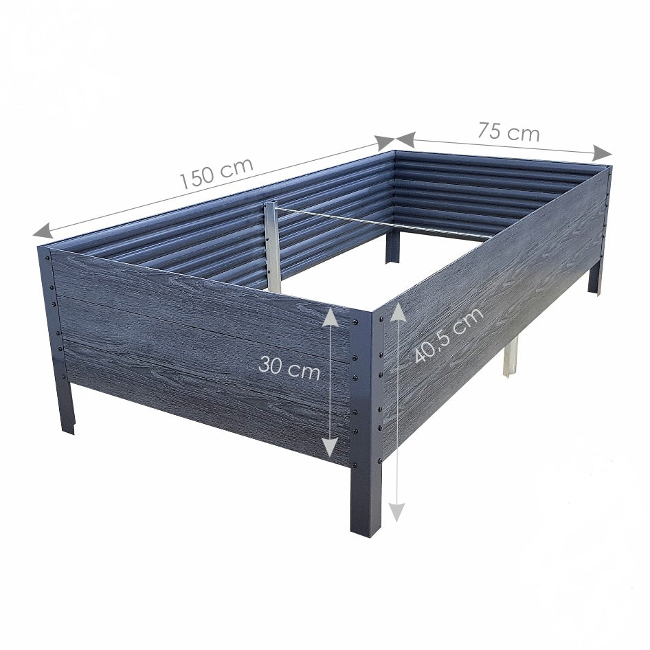 GPPS raised bed (OAK imitation) Brown