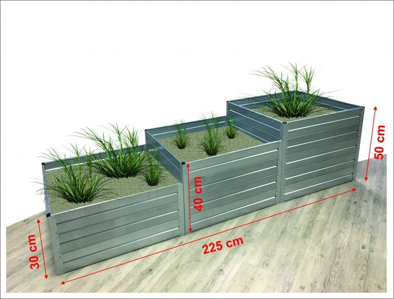 Ascending raised bed