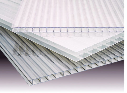 Clear 10mm twin wall Polycarbonate sheet