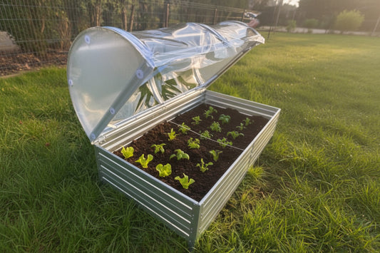 Raised bed with lid